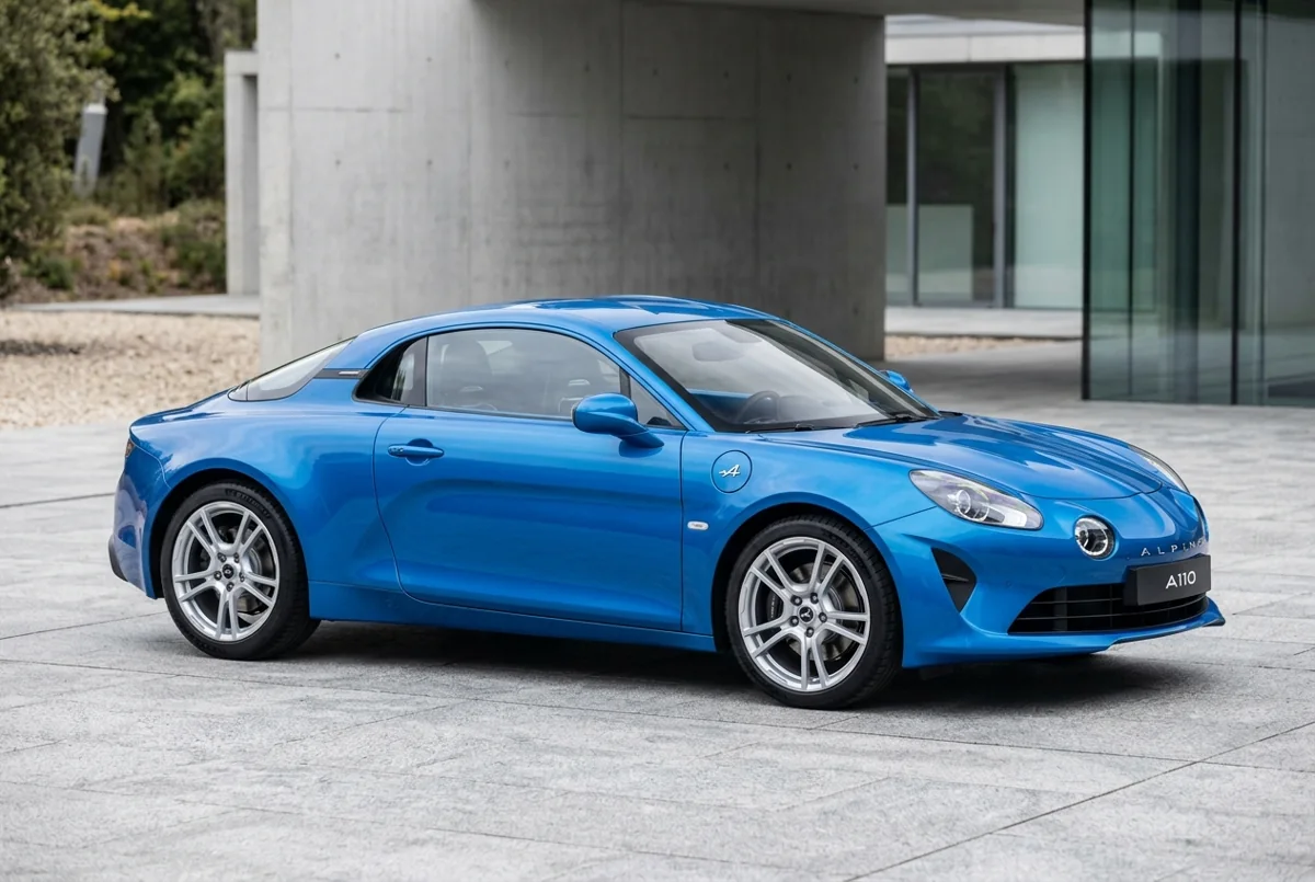 Alpine A110 — illustrative model visual