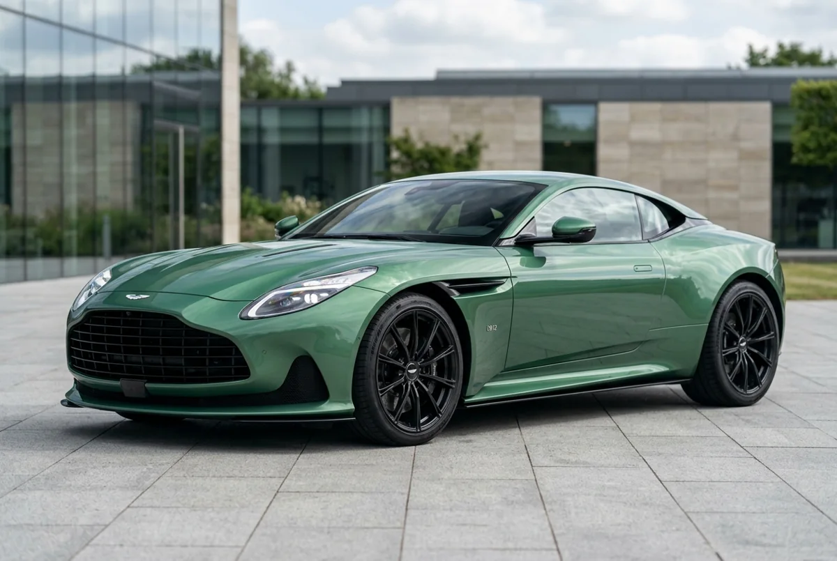 Aston Martin DB12 — illustrative model visual