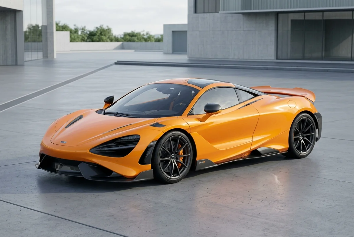 McLaren 750S — illustrative model visual