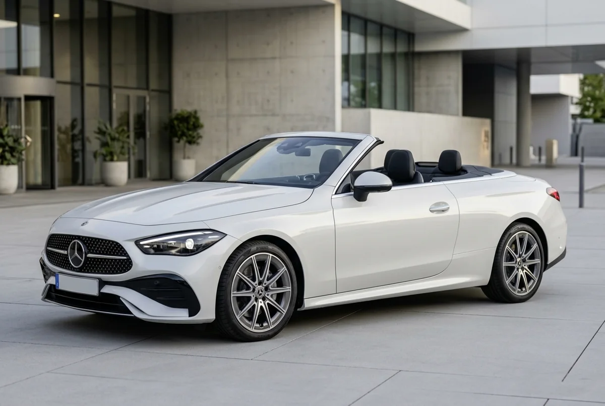 Mercedes CLE Cabriolet — illustrative model visual